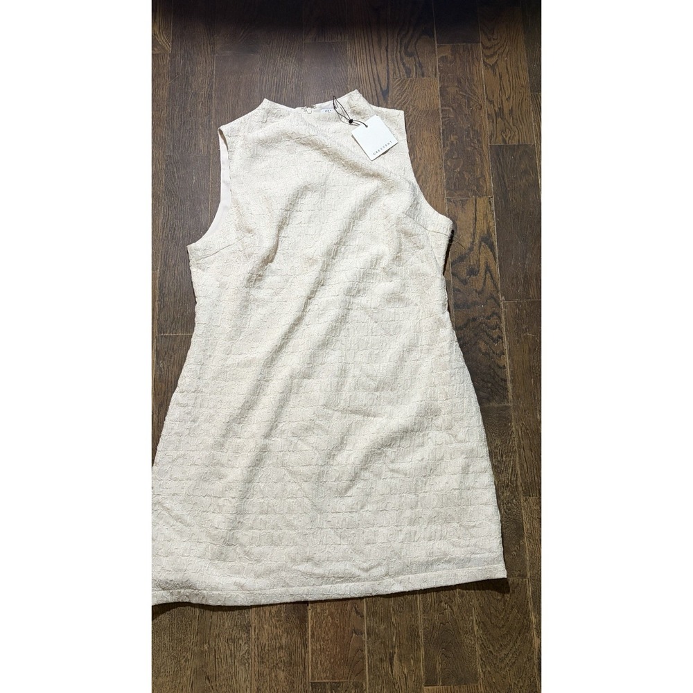 NWT Crescent Women Ivory Cocktail Dress L Mylah Mini Dress